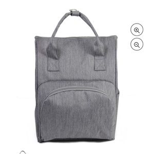 NWT Baby Toddler Insulated Diaper Bottle Travel Backpack Bag Gray